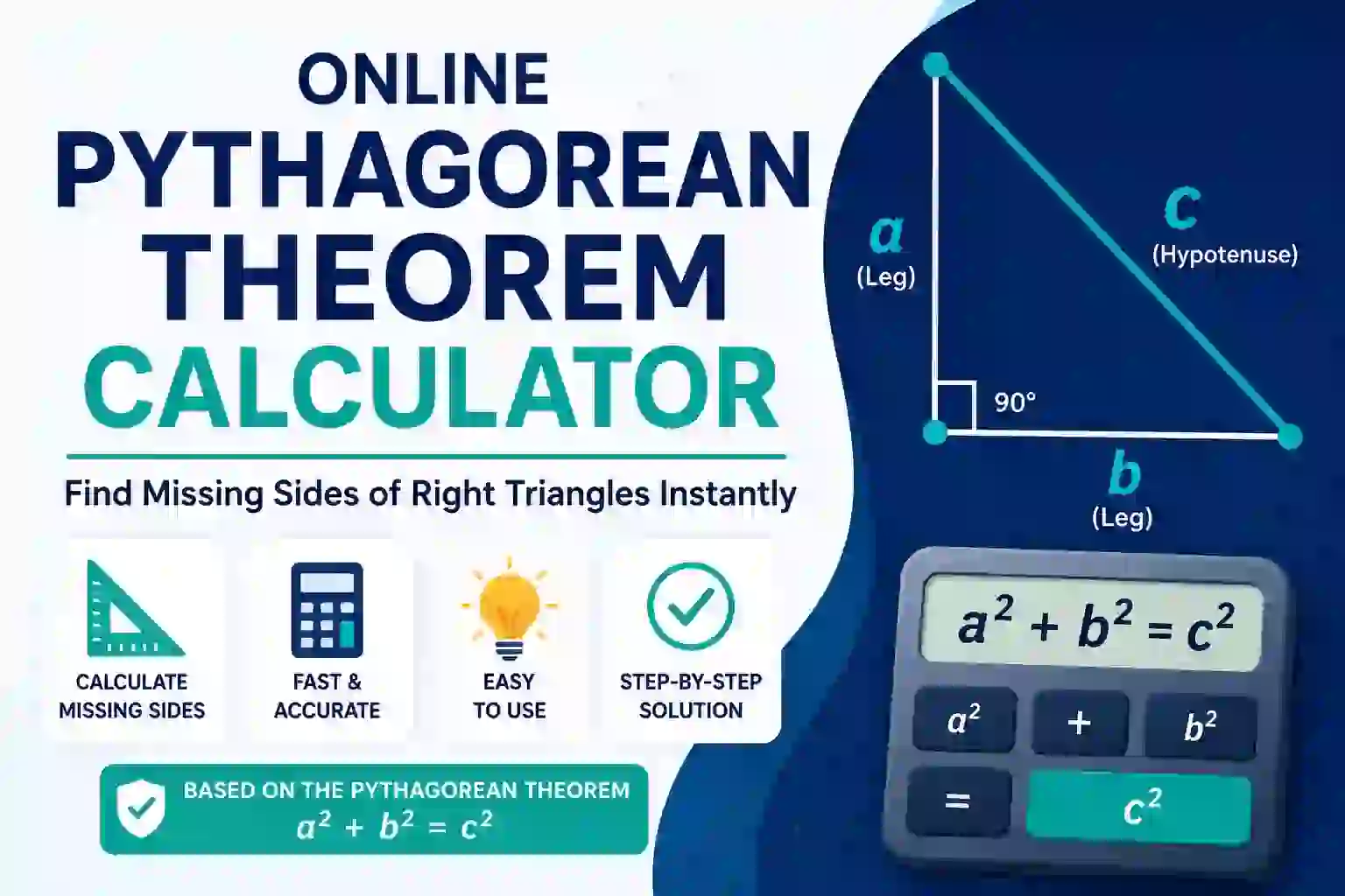 Online Pythagorean Theorem Calculator: How It Works and How to Solve Right Triangles
