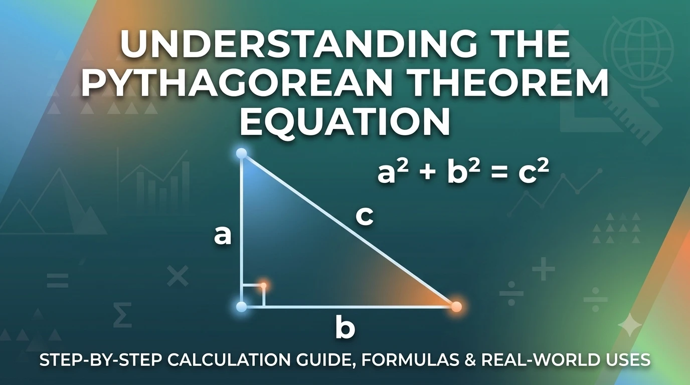 Pythagorean Theorem Equation: Formula, Steps, and Easy Examples